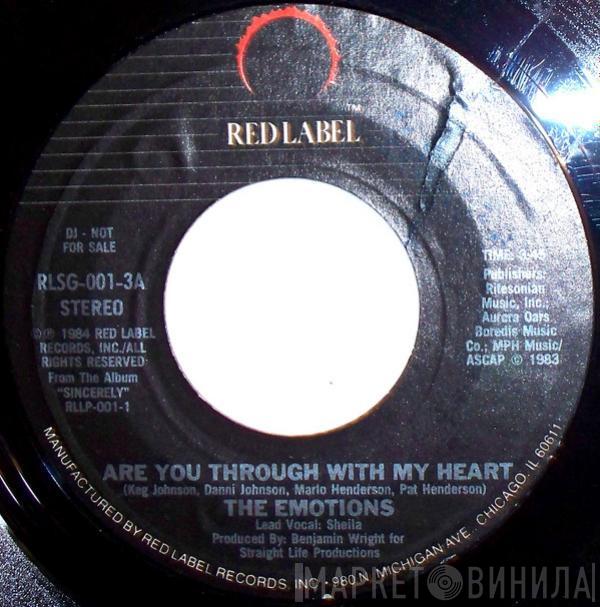  The Emotions  - Are You Through With My Heart