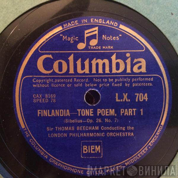 , The London Philharmonic Orchestra , Sir Thomas Beecham  Jean Sibelius  - Finlandia - Tone Poem