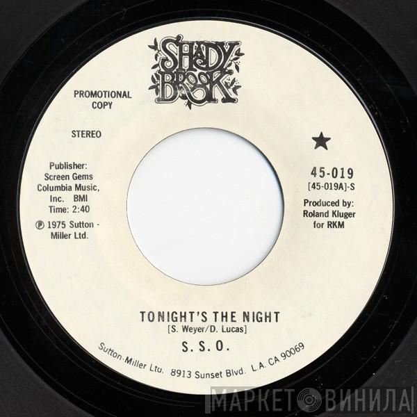 The S.S.O. Orchestra - Tonight's The Night