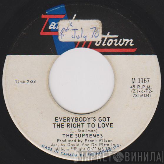  The Supremes  - Everybody's Got The Right To Love