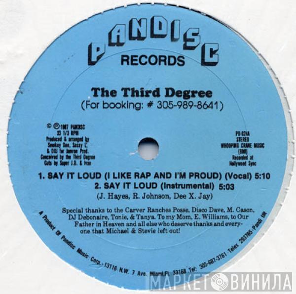 The Third Degree - Say It Loud