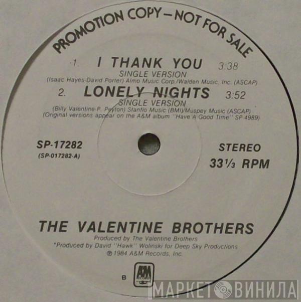 The Valentine Brothers - I Thank You