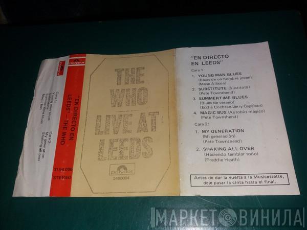  The Who  - "En Directo En Leeds"