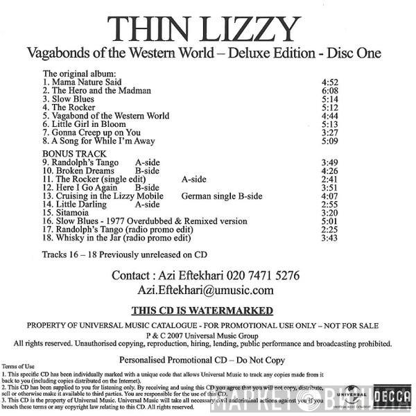  Thin Lizzy  - Vagabonds Of The Western World