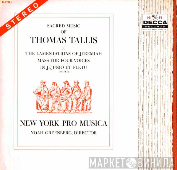 Thomas Tallis, New York Pro Musica - Sacred Music