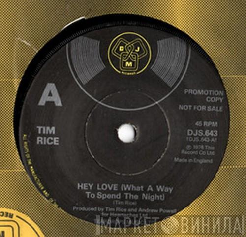 Tim Rice - Hey Love (What A Way To Spend The Night)