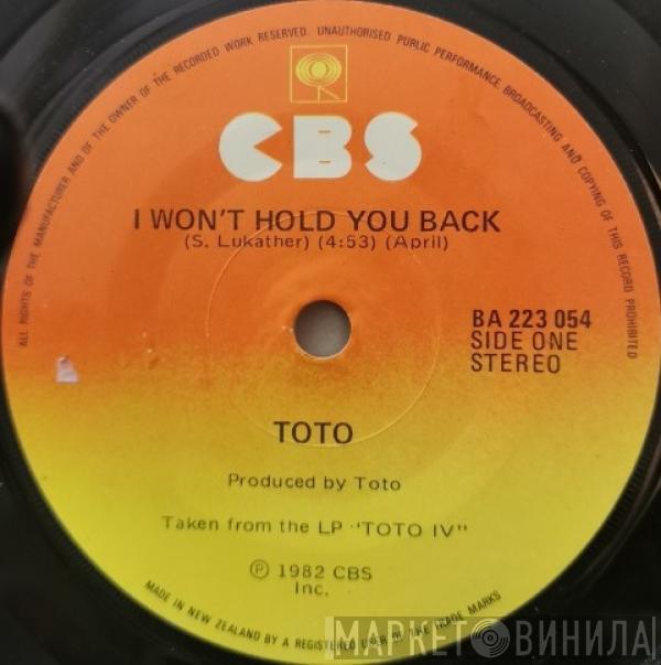  Toto  - I Won't Hold You Back