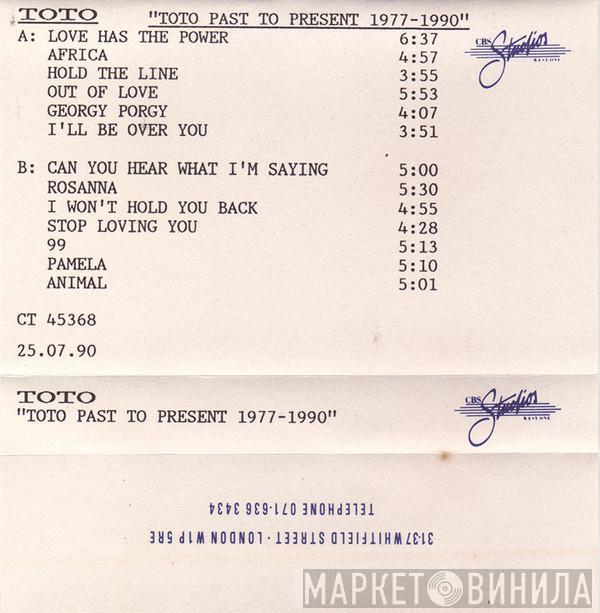  Toto  - Past To Present 1977-1990