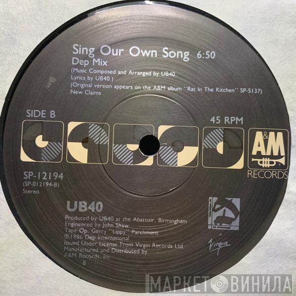  UB40  - Sing Our Own Song