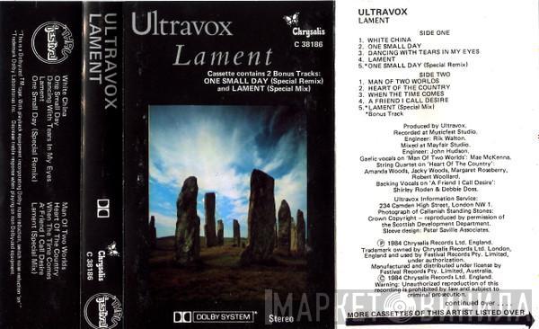  Ultravox  - Lament