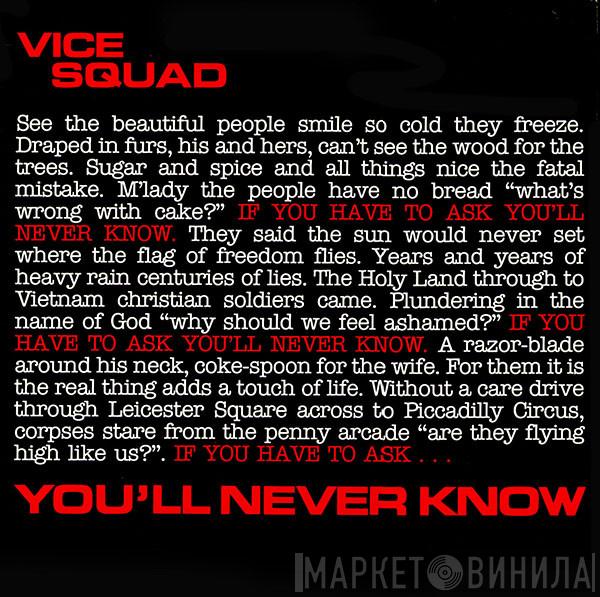 Vice Squad - You'll Never Know
