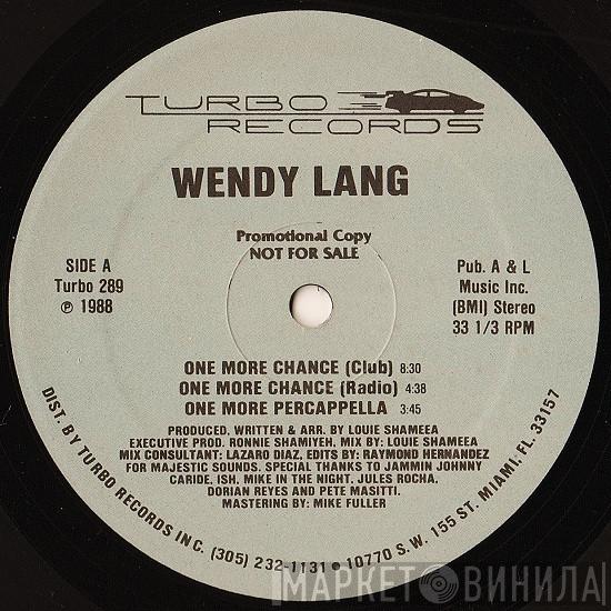 Wendy Lang - One More Chance