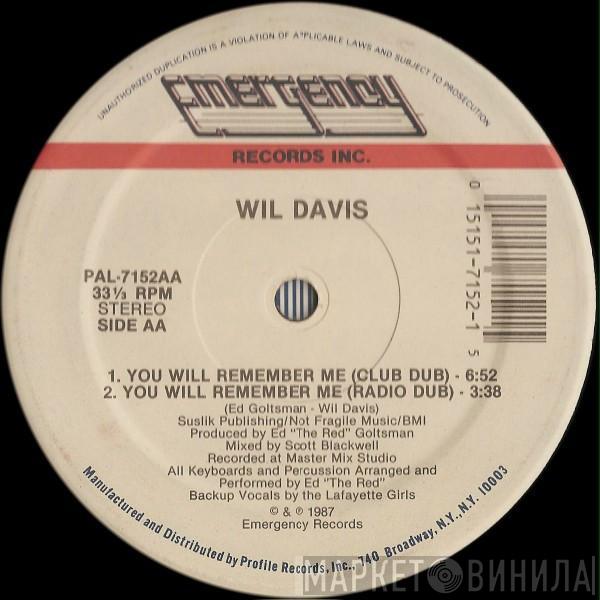  Wil Davis  - You Will Remember Me