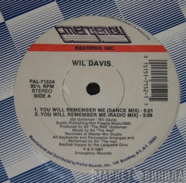 Wil Davis - You Will Remember Me