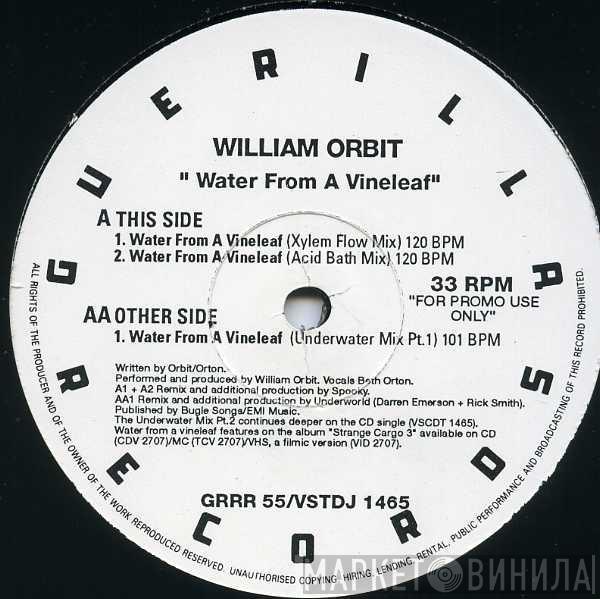  William Orbit  - Water From A Vine Leaf