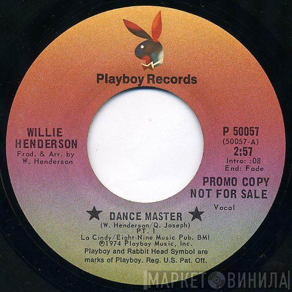  Willie Henderson  - Dance Master