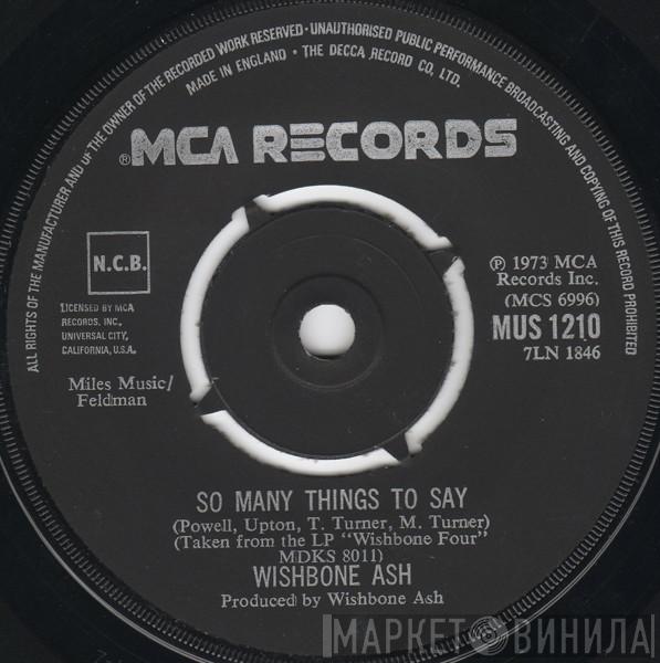 Wishbone Ash - So Many Things To Say