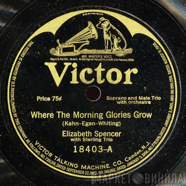 With Elizabeth Spencer / Sterling Trio  Sterling Trio  - Where The Morning Glories Grow / My Sunshine Jane