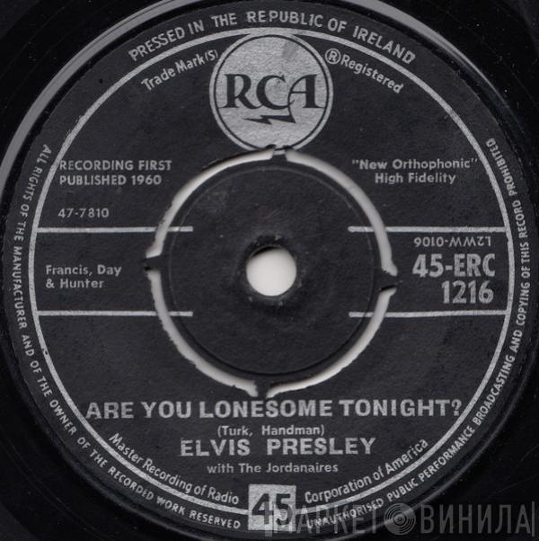 With Elvis Presley  The Jordanaires  - Are You Lonesome Tonight?