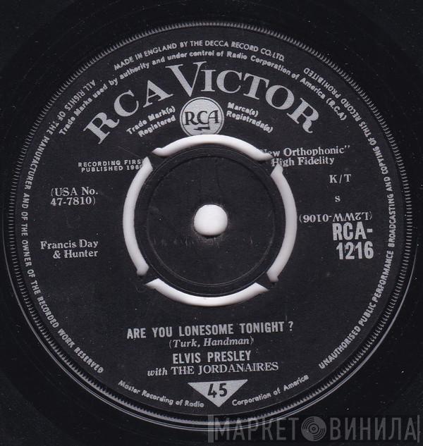 With Elvis Presley  The Jordanaires  - Are You Lonesome Tonight?