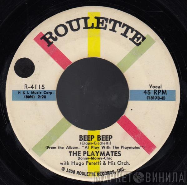 With The Playmates  The Hugo Peretti Orchestra  - Beep Beep / Your Love