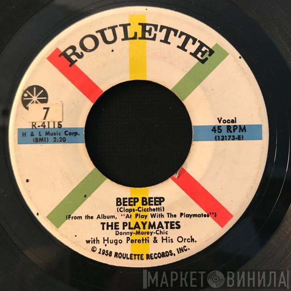 With The Playmates  The Hugo Peretti Orchestra  - Beep Beep / Your Love