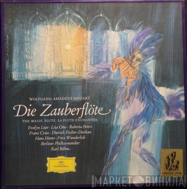 - Wolfgang Amadeus Mozart • Evelyn Lear • Lisa Otto • Roberta Peters • Franz Crass • Dietrich Fischer-Dieskau • Hans Hotter • Fritz Wunderlich • Berliner Philharmoniker  Karl Böhm  - Die Zauberflöte = The Magic Flute = La Flute Enchantée