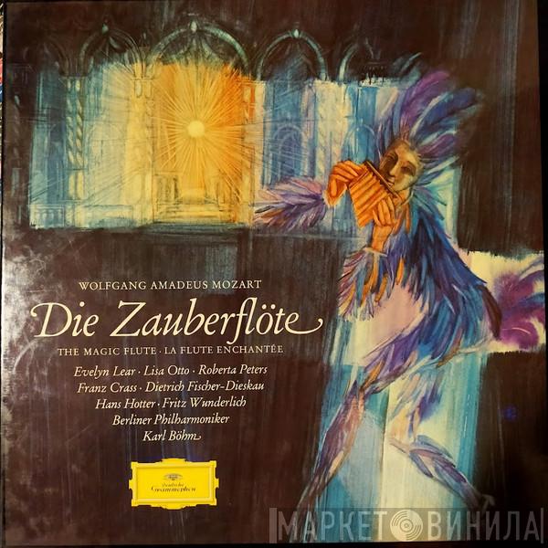 - Wolfgang Amadeus Mozart • Evelyn Lear • Lisa Otto • Roberta Peters • Franz Crass • Dietrich Fischer-Dieskau • Hans Hotter • Fritz Wunderlich • Berliner Philharmoniker  Karl Böhm  - Die Zauberflöte = The Magic Flute = La Flute Enchantée