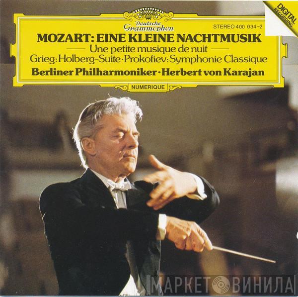 Wolfgang Amadeus Mozart, Edvard Grieg, Sergei Prokofiev, Berliner Philharmoniker, Herbert von Karajan - Eine Kleine Nachtmusik / Holberg-Suite / Symphonie Classique