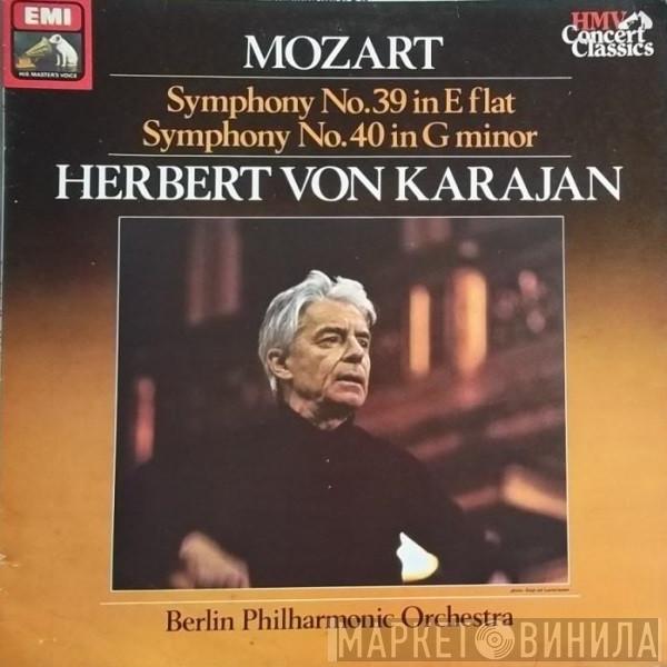 Wolfgang Amadeus Mozart, Herbert von Karajan, Berliner Philharmoniker - Symphony No.39 In E Flat / Symphony No.40 In G Minor
