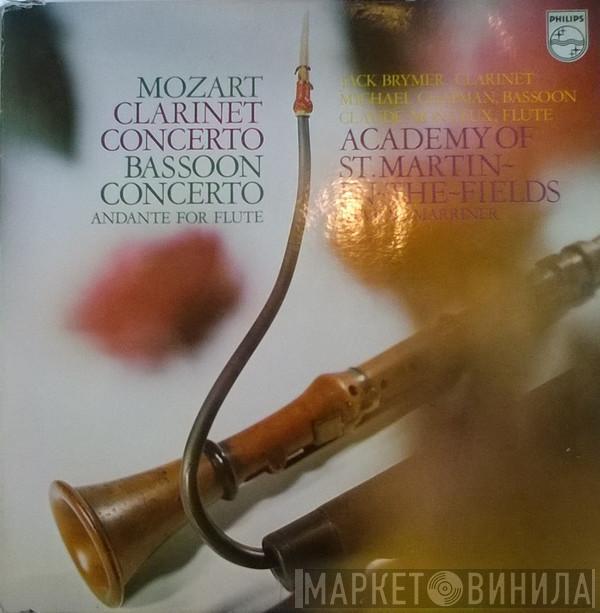 Wolfgang Amadeus Mozart, Jack Brymer, Michael Chapman , Claude Monteux, The Academy Of St. Martin-in-the-Fields, Sir Neville Marriner - Clarinet Concerto / Bassoon Concerto / Andante For Flute