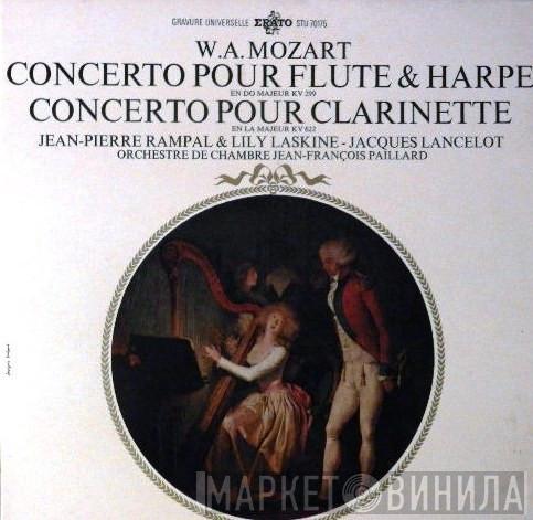 Wolfgang Amadeus Mozart, Jean-Pierre Rampal, Lily Laskine, Jacques Lancelot, Orchestre De Chambre Jean-François Paillard - Concerto Pour Flûte & Harpe En Do Majeur KV 299 / Concerto Pour Clarinette En La Majeur KV 622