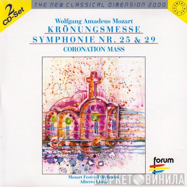 Wolfgang Amadeus Mozart, Mozart Festival Orchestra , Alberto Lizzio - Krönungsmesse • Symphonie Nr. 25 & 29 / Coronation Mass