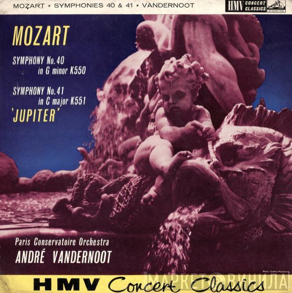 Wolfgang Amadeus Mozart, Orchestre De La Société Des Concerts Du Conservatoire, André Vandernoot - Symphony No. 40 In G Minor K550 / Symphony No. 41 In C Major K551 'Jupiter'