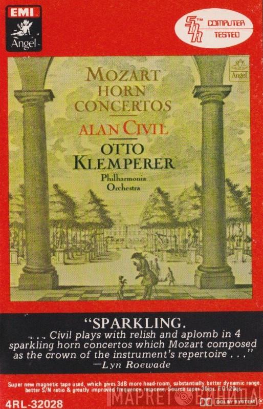 , Wolfgang Amadeus Mozart , Alan Civil , Otto Klemperer  Philharmonia Orchestra  - Horn Concertos