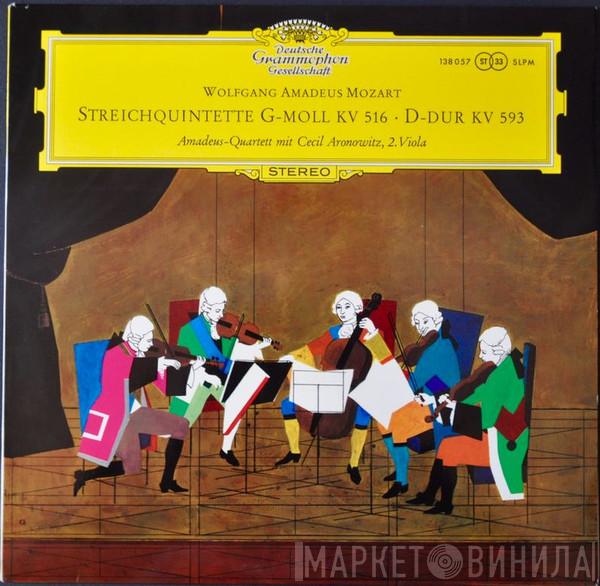 Wolfgang Amadeus Mozart, Amadeus-Quartett, Cecil Aronowitz - Streichquintette G-moll KV 516 - D-dur KV 593