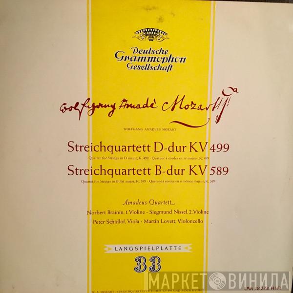 , Wolfgang Amadeus Mozart , Amadeus-Quartett , Peter Schidlof , Norbert Brainin , Siegmund Nissel  Martin Lovett  - Streichquartett D-dur KV499, Streichquartett B-dur KV589