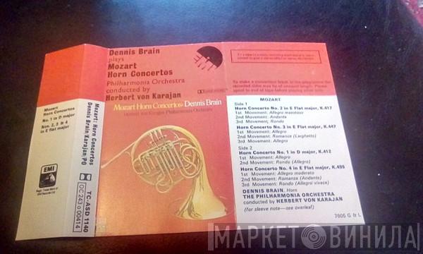 - Wolfgang Amadeus Mozart And Dennis Brain Conducted By Philharmonia Orchestra  Herbert von Karajan  - Horn Concertos Nos. 1-4