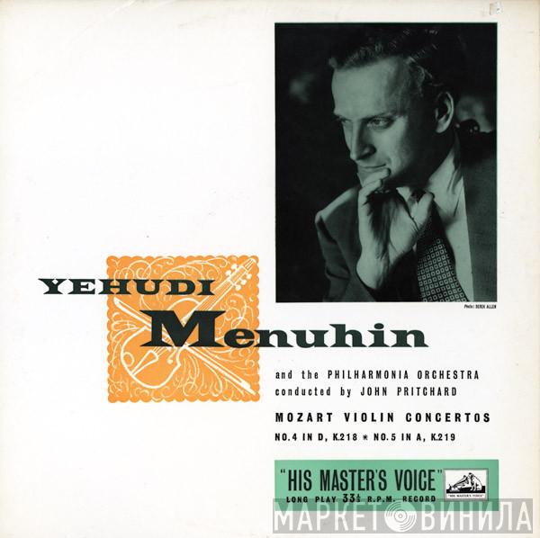 , Wolfgang Amadeus Mozart And Yehudi Menuhin Conducted By Philharmonia Orchestra  John Pritchard  - Violin Concertos Nos. 4 And 5