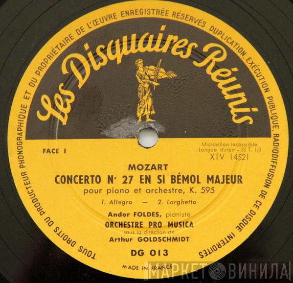 , Wolfgang Amadeus Mozart , Andor Foldes , Vienna Pro Musica Orchestra  Arthur Goldschmidt  - Concerto No. 27 En Si Bémol Majeur (K. 595) - Variations Sur Un Thème De Gluck (K.455)