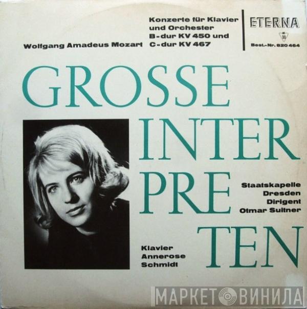 Wolfgang Amadeus Mozart, Annerose Schmidt, Otmar Suitner, Staatskapelle Dresden - Konzerte Für Klavier Und Orchester B-dur KV 450 Und C-dur KV 467
