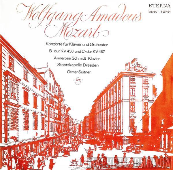 , Wolfgang Amadeus Mozart , Annerose Schmidt , Staatskapelle Dresden  Otmar Suitner  - Konzerte Für Klavier Und Orchester B-dur KV 450 Und C-dur KV 467