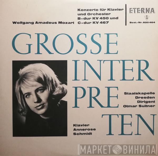 - Wolfgang Amadeus Mozart , Annerose Schmidt , Staatskapelle Dresden  Otmar Suitner  - Konzerte Für Klavier Und Orchester B-dur KV 450 Und C-dur KV 467