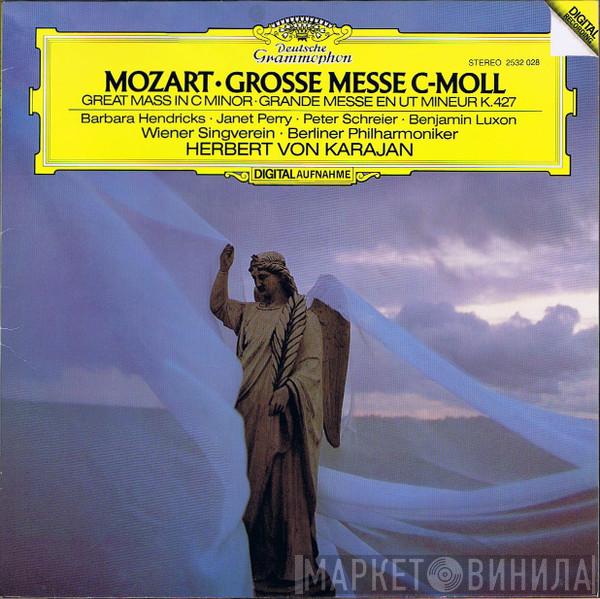 Wolfgang Amadeus Mozart, Barbara Hendricks, Janet Perry, Peter Schreier, Benjamin Luxon, Wiener Singverein, Berliner Philharmoniker, Herbert von Karajan - Grosse Messe C-moll = Great Mass In C Minor, K. 427