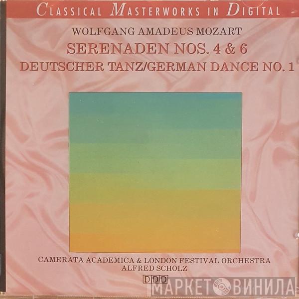 Wolfgang Amadeus Mozart, Camerata Academica , Alfred Scholz, London Festival Orchestra  - Serenaden Nos. 4 & 6, Deutscher Tanz = German Dance No. 1