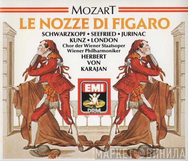 Wolfgang Amadeus Mozart, Elisabeth Schwarzkopf, Irmgard Seefried, Sena Jurinac, Erich Kunz, George London , Wiener Staatsopernchor, Wiener Philharmoniker, Herbert von Karajan - Le Nozze Di Figaro