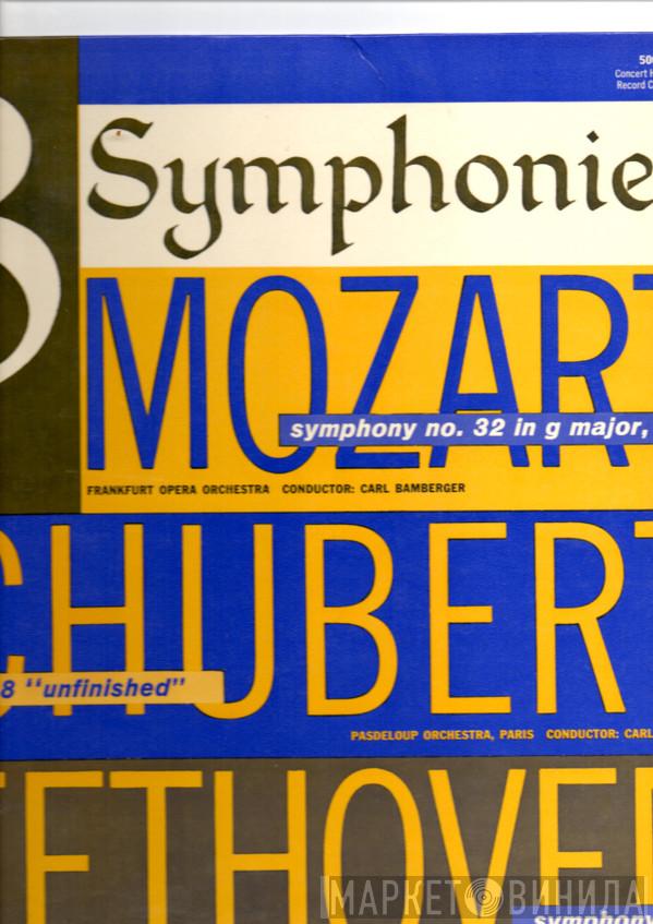 Wolfgang Amadeus Mozart, Franz Schubert, Ludwig van Beethoven - 3 Symphonien - Mozart: Symphonie Nr. 32 In G-Dur, K. 318, Schubert: Symphonie Nr. 8 “Unvollendete”, Beethoven: Symphonie Nr. 5