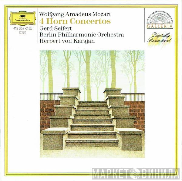 Wolfgang Amadeus Mozart, Gerd Seifert, Berliner Philharmoniker, Herbert von Karajan - 4 Horn Concertos