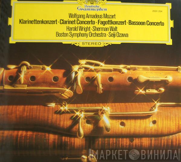 , Wolfgang Amadeus Mozart , Harold Wright , Sherman Walt , Boston Symphony Orchestra  Seiji Ozawa  - Klarinettenkonzert = Clarinet Concerto · Fagottkonzert = Bassoon Concerto