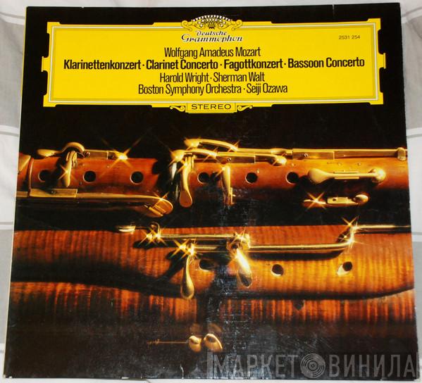 , Wolfgang Amadeus Mozart , Harold Wright , Sherman Walt , Boston Symphony Orchestra  Seiji Ozawa  - Klarinettenkonzert = Clarinet Concerto · Fagottkonzert = Bassoon Concerto